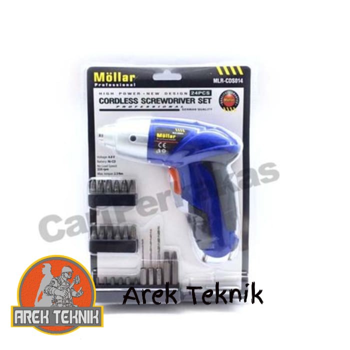 MESIN BOR CORDLESS MBT95 SCREWDRIVER - MINI - OBENG BATERAI - OBENG PORTABLE - OBENG LISTRIK MOLLAR