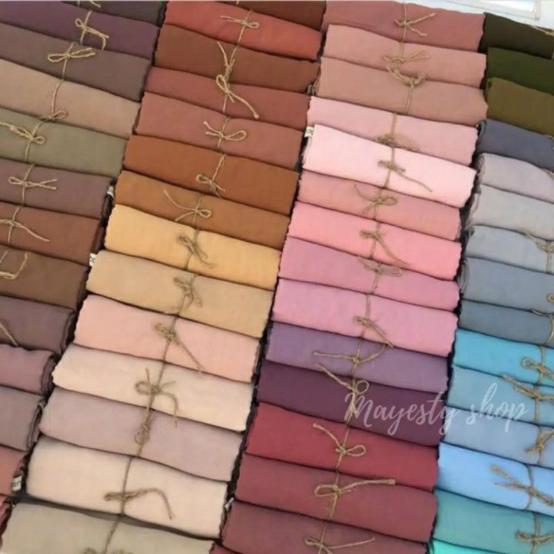 Part 1 Pasmina Polos Ceruty Baby Doll Pilih Warna [ Pilih Warna ]-6