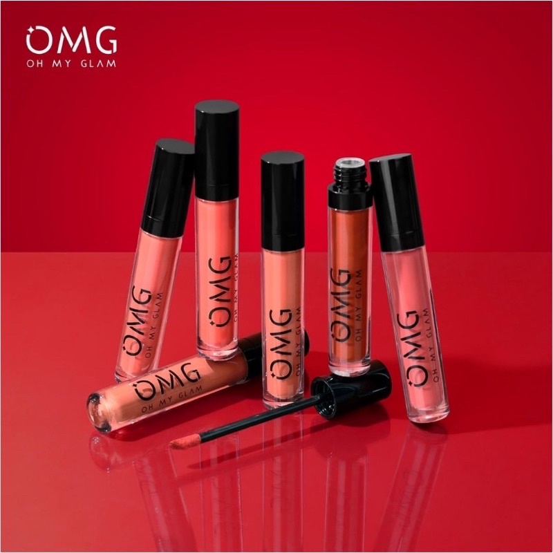 OMG OH MY GLAM MATTE KISS LIPCREAM 3.5GR BPOM