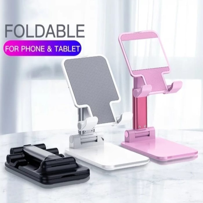 BM-W07 Liftable Foldable Phone Holder Stand HP di Meja Folding desktop