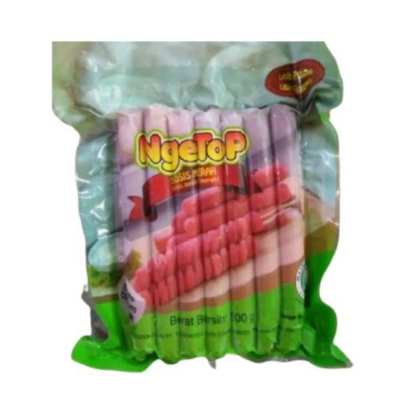 

NGETOP SOSIS AYAM MERAH 500 GRAM / SOSIS AYAM / FROZEN FOOD