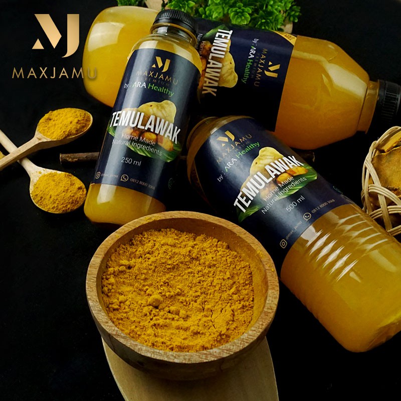 

MAXJAMU Jamu Tradisional 250ml Temulawak 100% Fresh & TANPA BAHAN PENGAWET