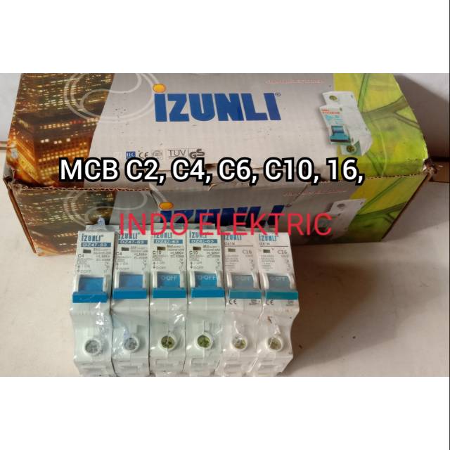 MCB 1PHASE STANDAR SNI C2 C4 C6 C10 C16