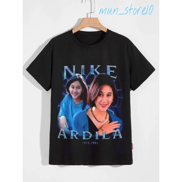 Kaos Distro Logo Nike Ardila Baju Tulisan Ootd Pria Wanita Dewasa Anak Tshirt Tee Hitam Black 30s