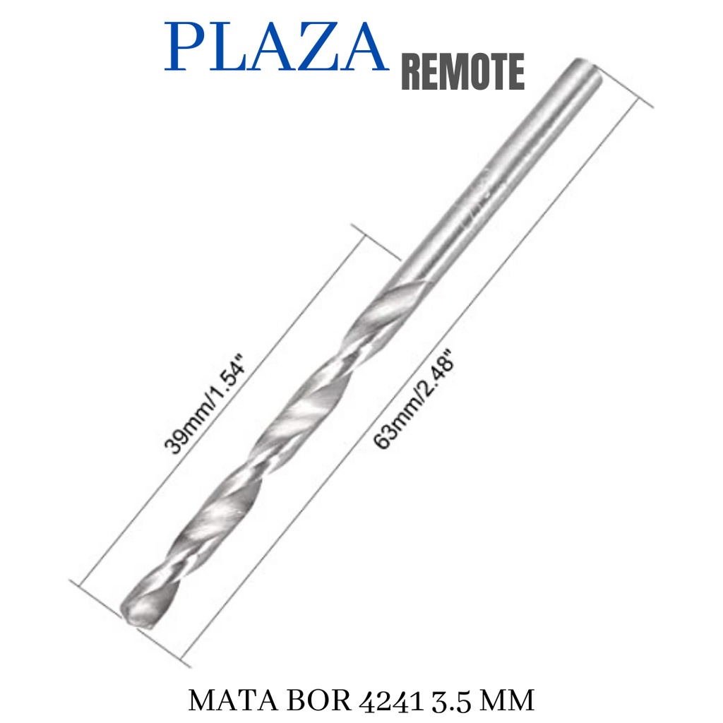 MATA BOR 4241 HOLE SAW 3.5 MM LURUS Gergaji Kayu HSS Drill Bit Kayu Logam Plastik