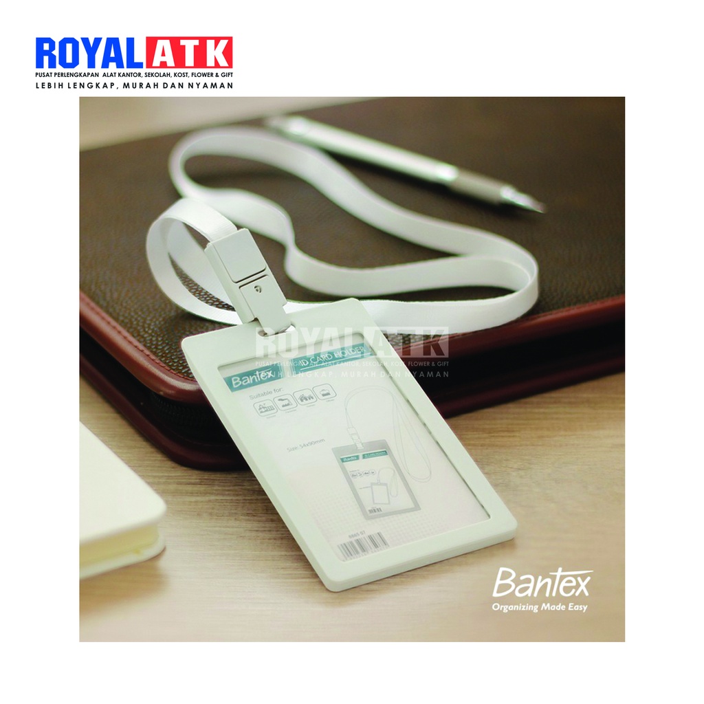 ID CARD PORTRAID+TALI WHITE BANTEX (8865 07)