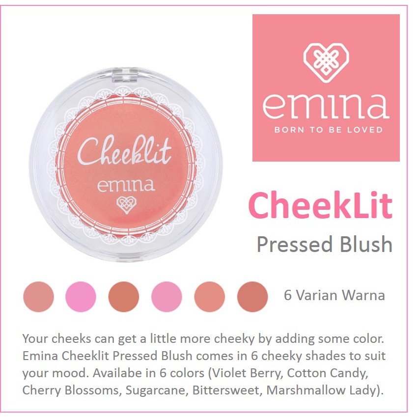 PROMO EMINA Cheeklit Pressed Blush Shopee Indonesia