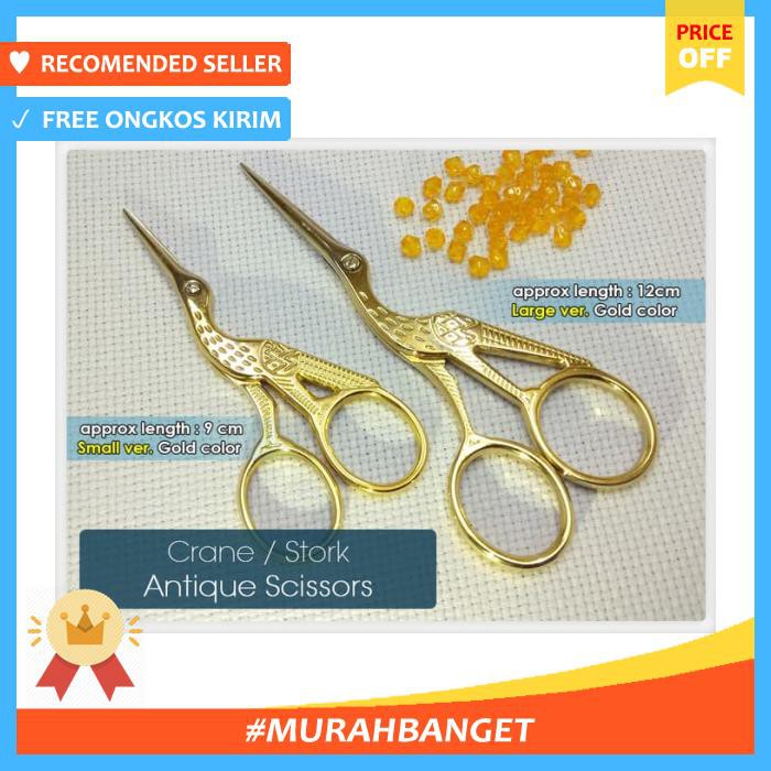 

Craft Fancy Unik : Crane / Bangau Besar (Gold / Emas) - Alat Pemotong Kertas - Gunting