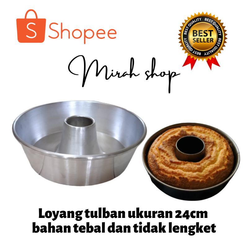 Loyang tulban 24cm / loyang bolu bulat tebal dan tidak lengket