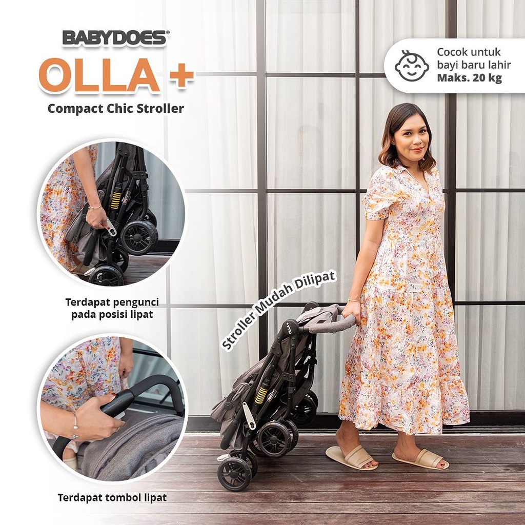 Stroller Babydoes Olla+ Plus / Stroller Baby Does Olla CH 311 Kereta Dorong Bayi Murah Bisa Lipat