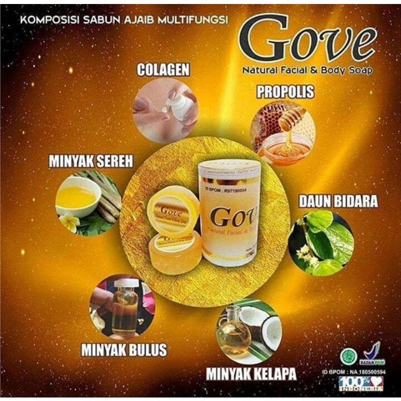 SABUN GOVE/Sabun Gatal/Sabun propolis/sabun collagen BISA COD BAYAR DI TEMPAT/SABUN ALERGI /GOVE SOA