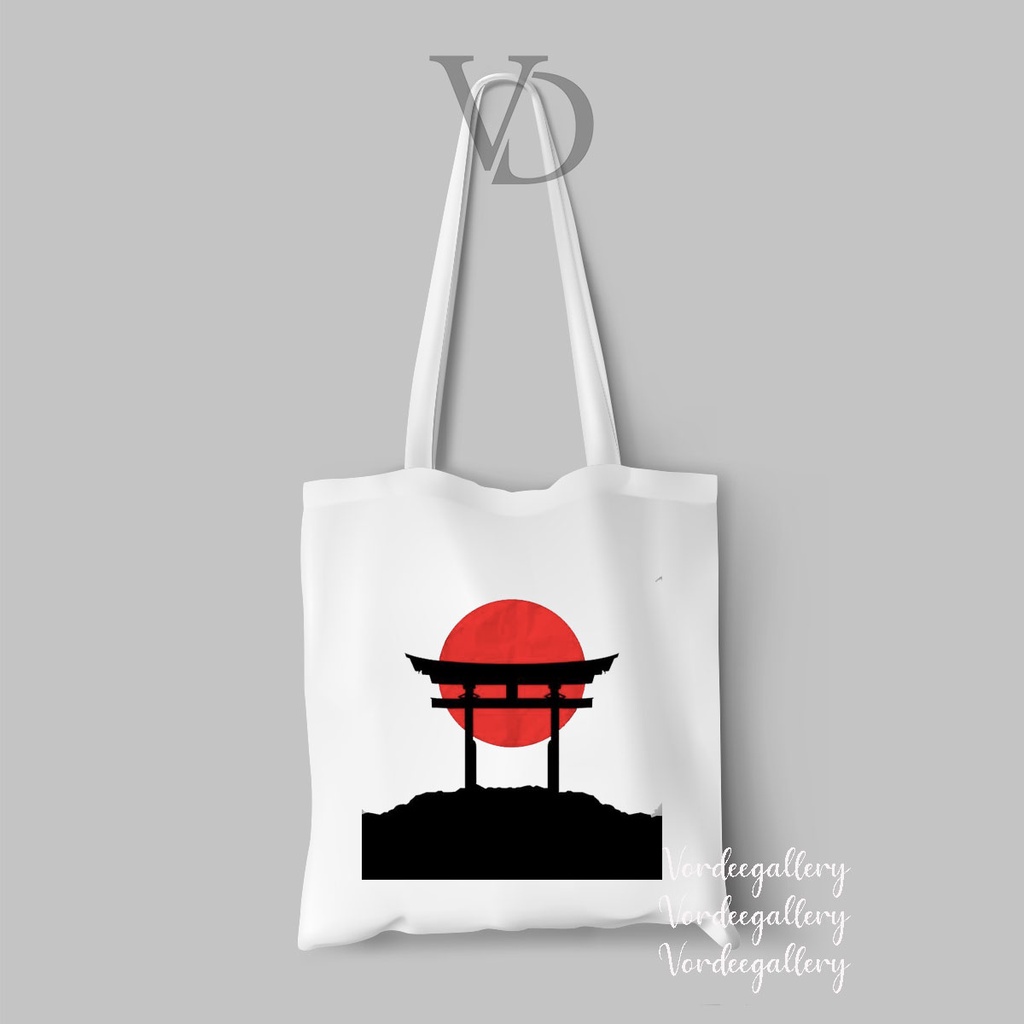 tote bag abstract art jepang / tas japan series / tas belanja aesthetic