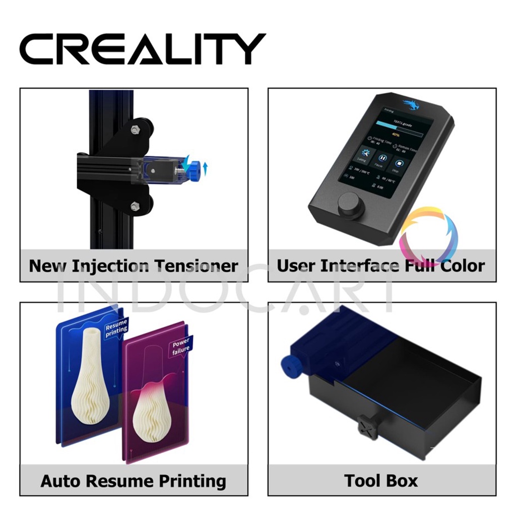 3D Printer Creality Ender 3 V2 Versi Terbaru Prusa i3 Garansi Resmi