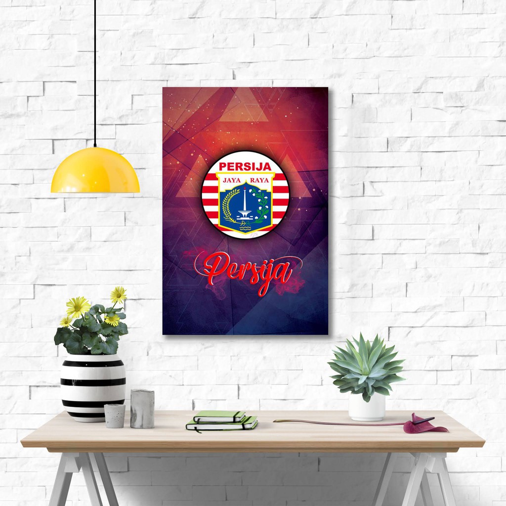 Poster kayu pajangan kamar - Persija
