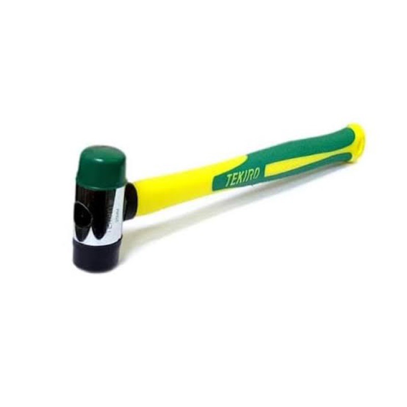 Palu Plastik Karet Kombinasi 25 ~ 35 mm / 2 Way Green &amp; Black Head Hammer Godam Martil Pukul TEKIRO