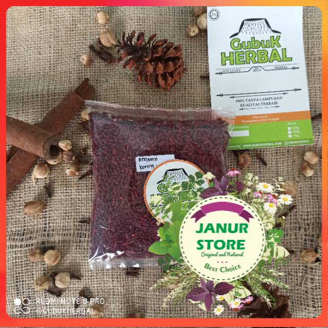 

ANGKAK BUBUK 500gr - Monascus purpureus - MURNI - JSR - REMPAH