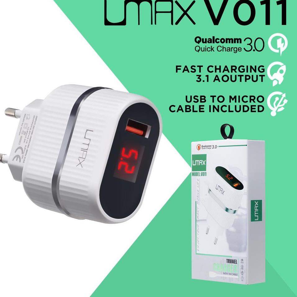 Telah Hadir.. Travel charger UMAX V011 /MICRO / TYPE C