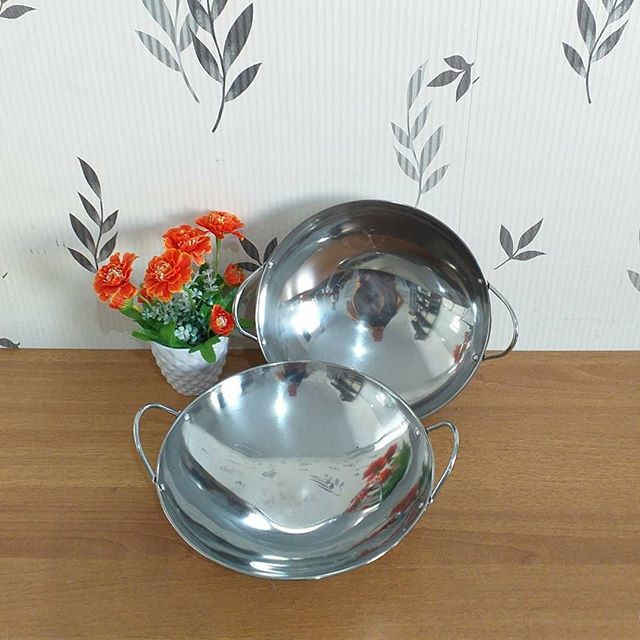 Kuali Wajan Mini katel bar stainlees steel tebal | Shopee Indonesia