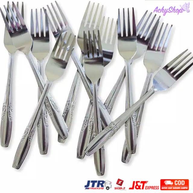 [COD] GARPU MAKAN POLOS STAINLESS