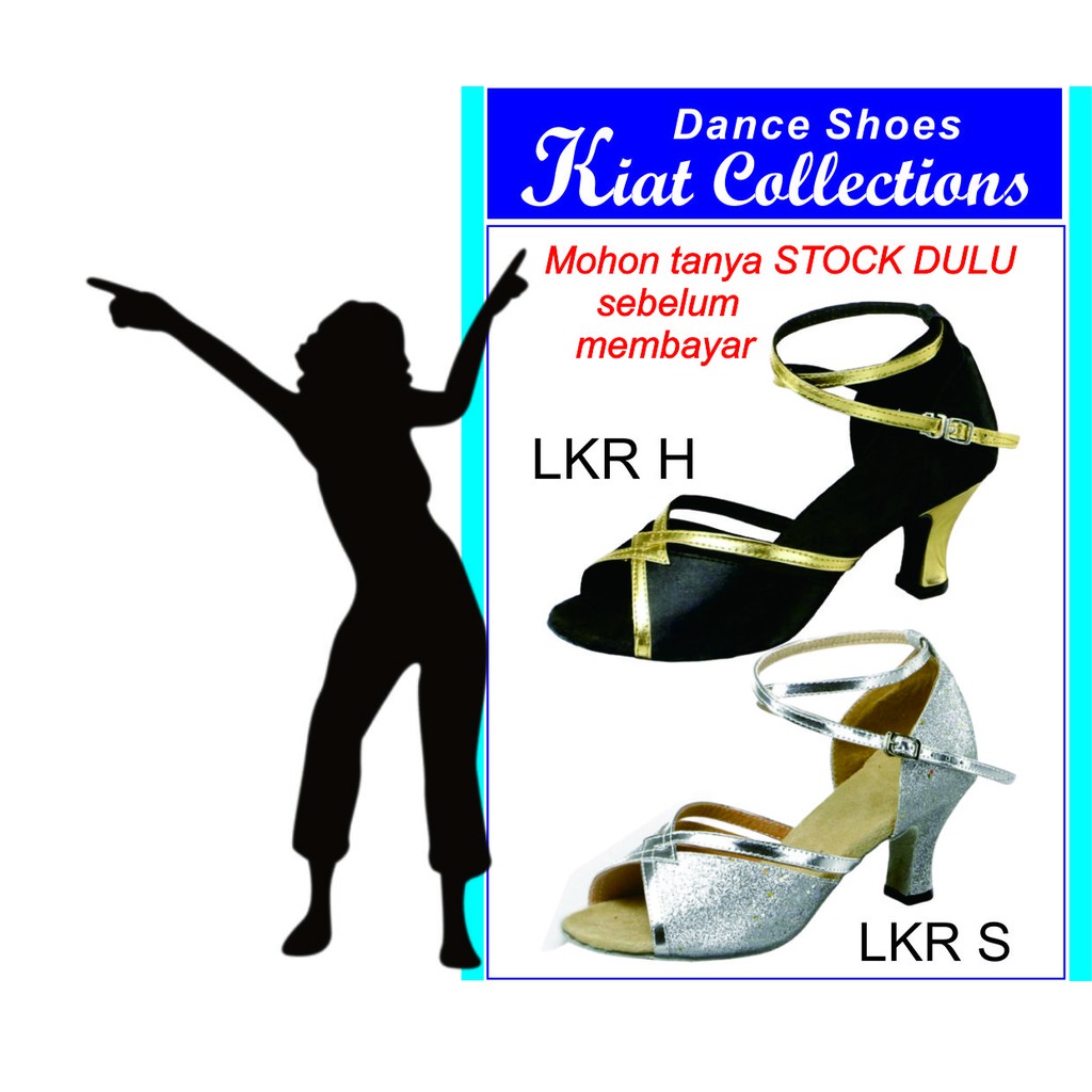 Sepatu Dansa Tango Salsa Pesta Latin Dance Shoes Tari Ballroom