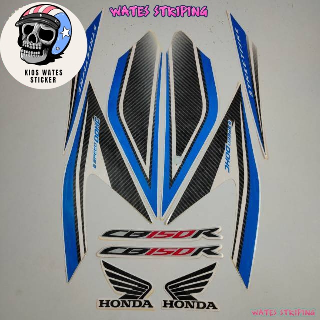 decal cb150r hitam