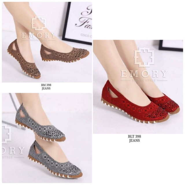 sepatu emory laser murah / flat wanita emory ELEGANT murah meriah