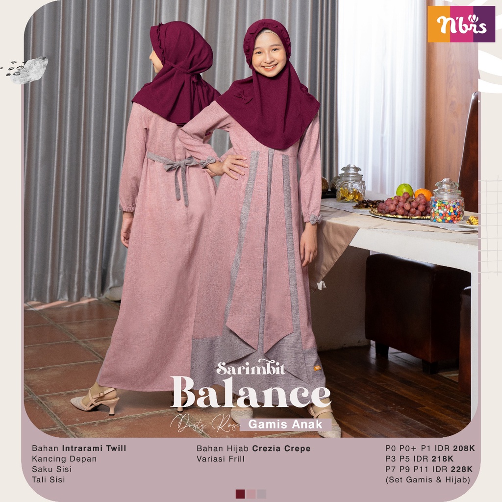 Gamis Couple Sarimbit Nibras Balance Terbaru Original By Nibras