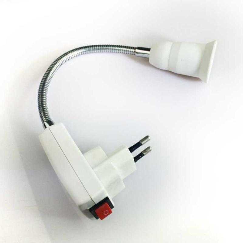 MING&amp;BEN Adapter Ekstensi Bohlam E27 EU Plug 20cm - SN3851