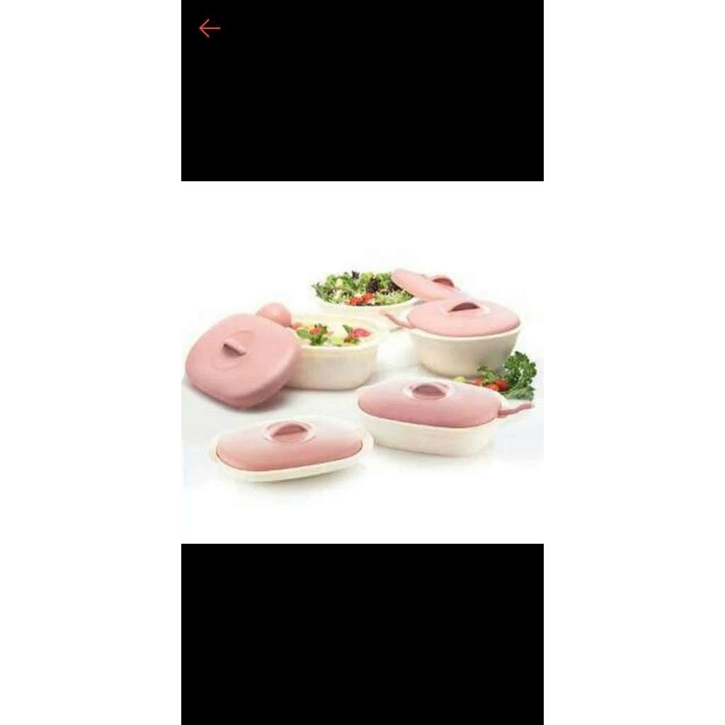 Wadah saji Verona set 5 pc Gading green leaf wadah sayur 1 set(5)