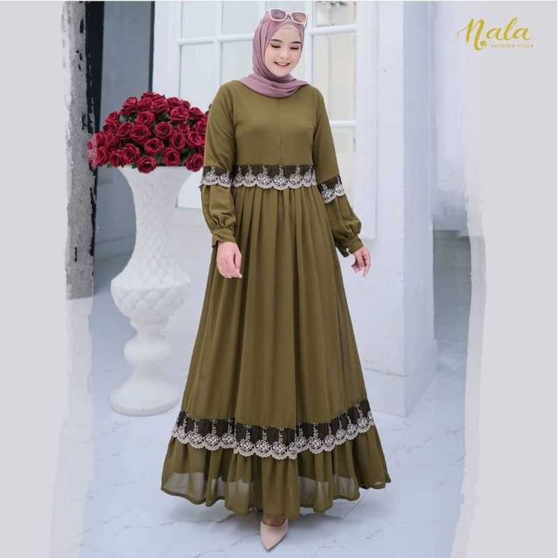 Gamis Ceruty Renda Sania Maxy #2 | (Realpict COD)