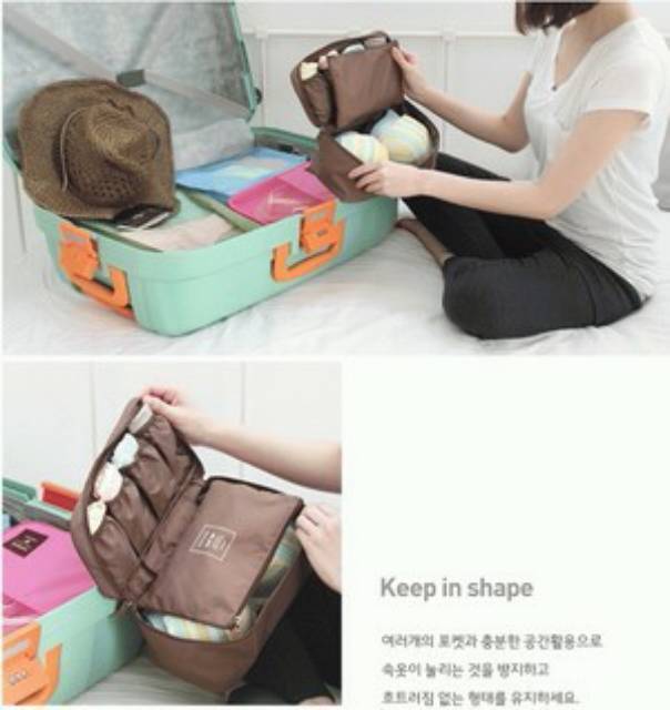 VC Korean Underwear Pouch / tas pakaian dalam / bra organizer / underwear pouch / tempat bra