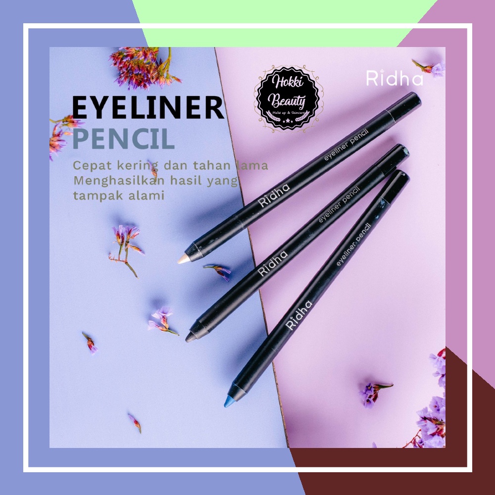 RIDHA Eyeliner Pencil Blue, white, black