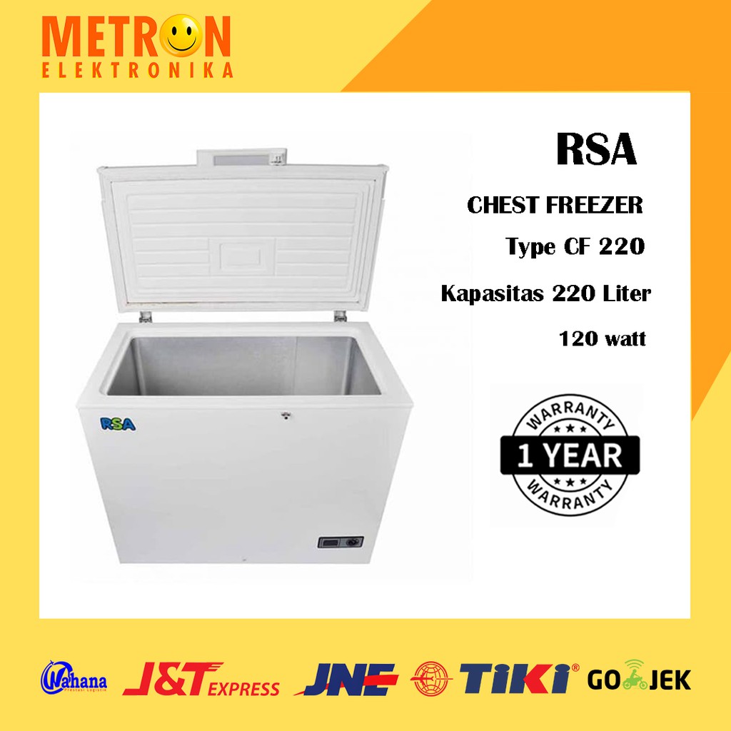 RSA CF 220 - CHEST FREEZER 220 LT / FREEZER BOX / CF220