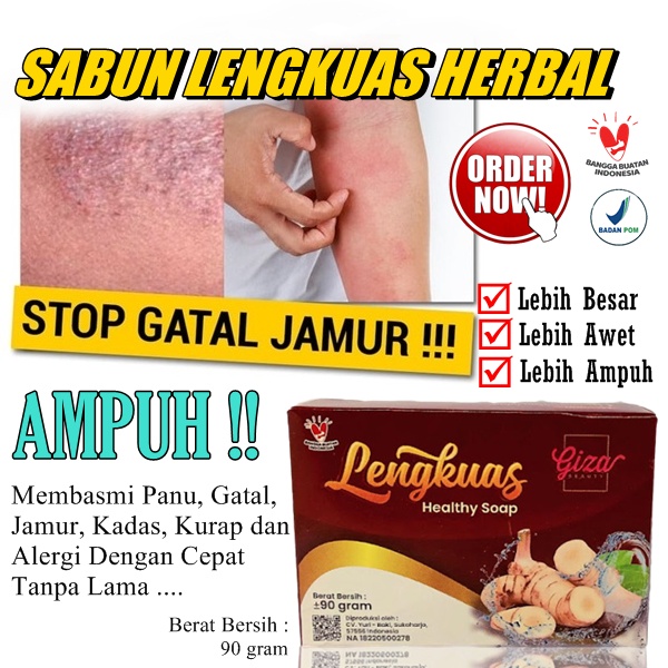 Sabun lengkuas obat panu original sabun untuk menghilangkan panu di badan alami ampuh original bpom