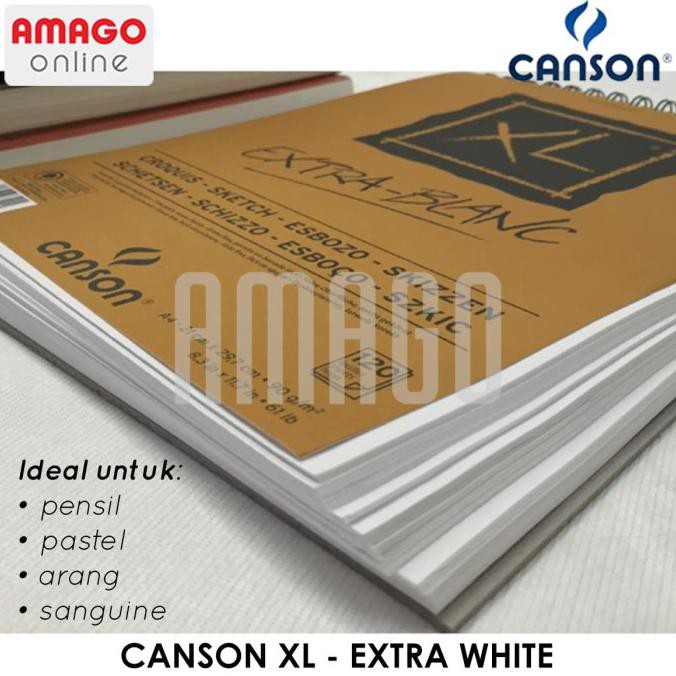 

Cuci Gudang Canson Xl - Extra White - 120 Sheets - A4 - 90G (Album) 200787500 Limited