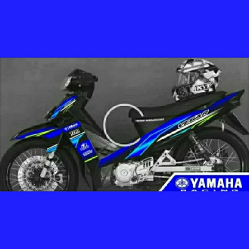 Stiker Vega R New Striping Vega R New Variasi Semy Full Body Sticker Motor