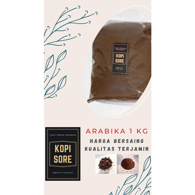 

Kopi Bubuk Arabika 1 Kg - Harga Sangat Terjangkau, Harum, Packing Rapi
