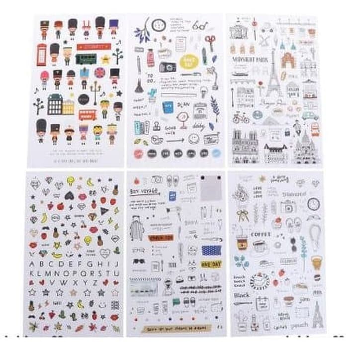 European Travel Diary Deco - Bonjour Paris (6 sheets)