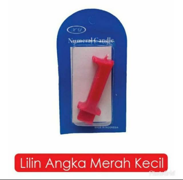 Lilin angka merah kecil