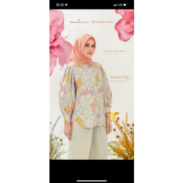 Astera Top Xanadu series size M Ria Miranda x Buttonscarves