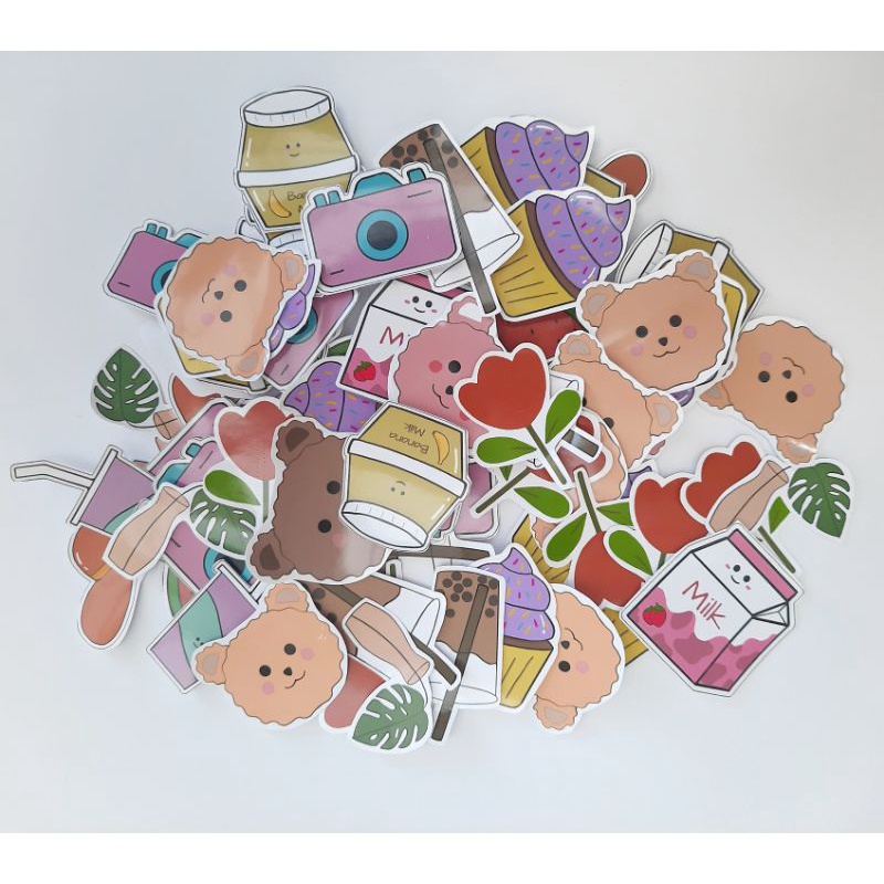 

10pcs stiker lucu - deco sticker- cute sticker - stiker bujo bullet journal diary scrapbook