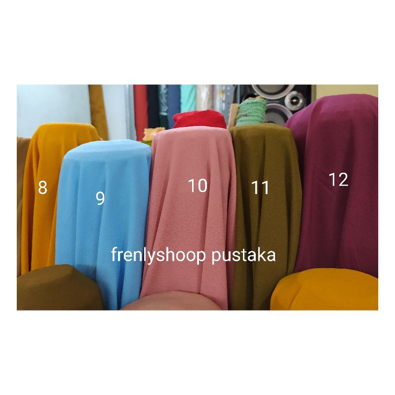 Kain Bahan ceruty diamond crepe/bahan shifon diamond crepe