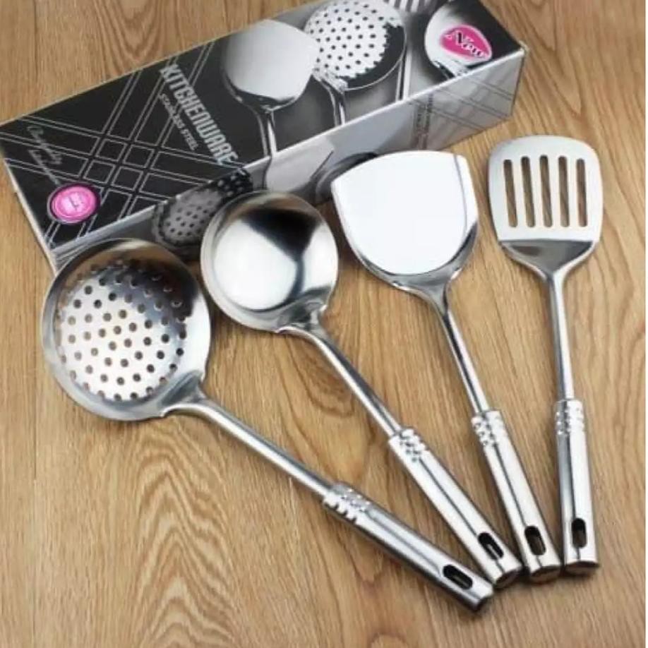 Wow Murah Meriah.. Kitchen tool peralatan dapur spatula set isi 4