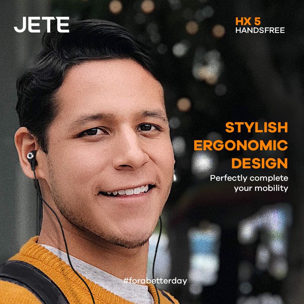 Headset Earphone JETE HX5 - Garansi 2 Tahun