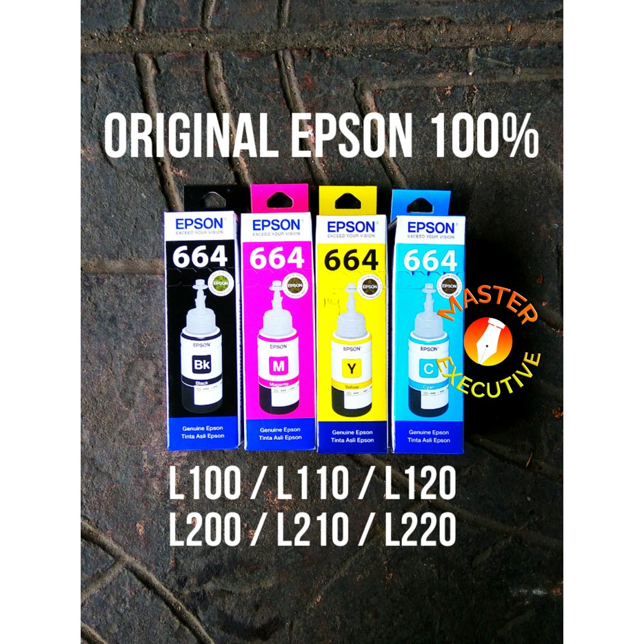 Epson Genuine / Tinta Asli 70ml 664 L100 / L110 / L120 / L200 / L210 / L220 / L300 / L310 dll