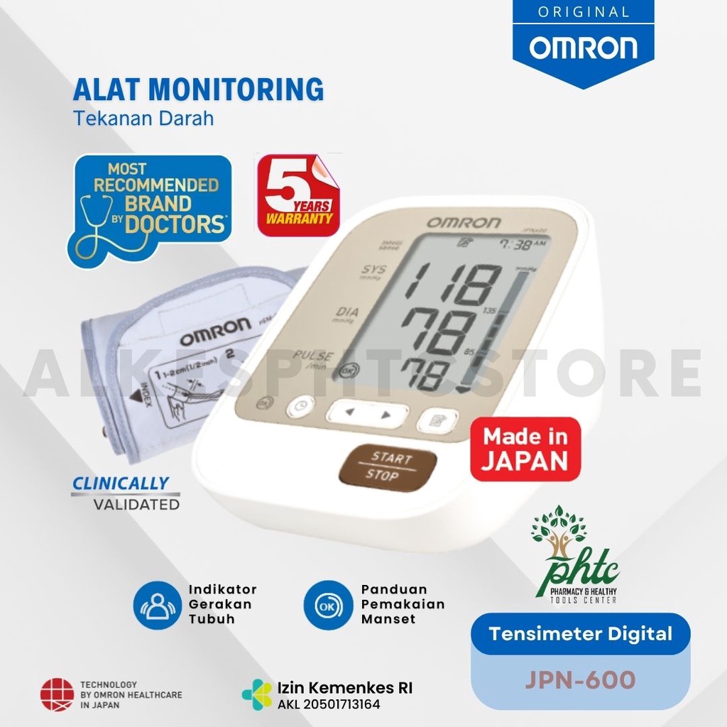 OMRON Tensimeter Digital Omron JPN600 DELUXE Tensi Elektrik Otomatis JPN 600 - Deluxe