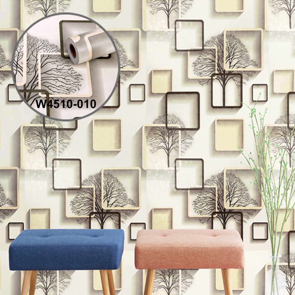 Wallpaper Dinding 45cmx10m Kotak stiker walpaper sticker wallpeper rumah dekorasi dinding wall paper