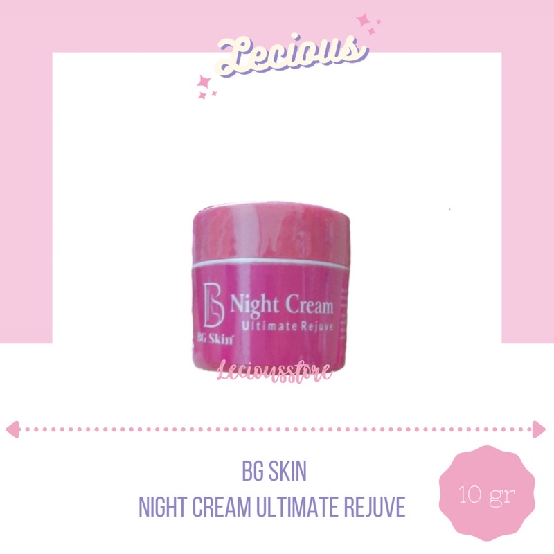 night cream ultimate rejuve bg skin beauty glow skincare