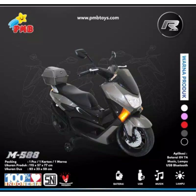 Mainan Anak Motor Aki Nmax Pmb M 588