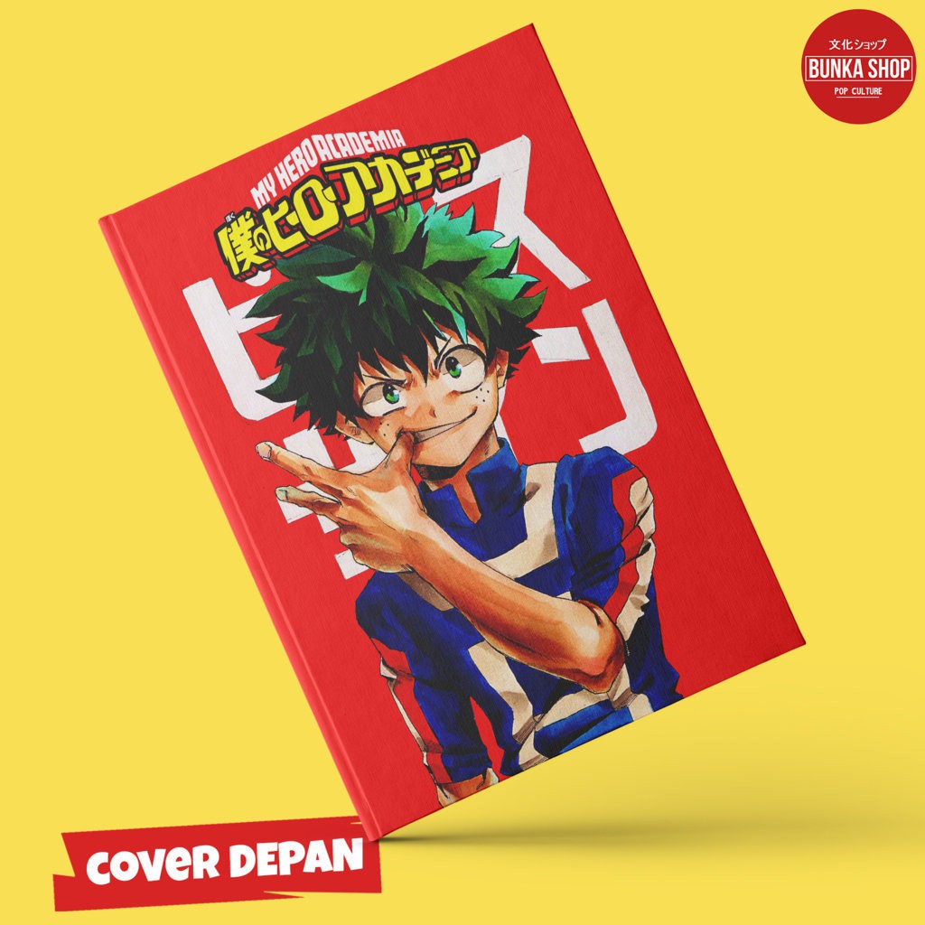 

Note Book Hardcover Anime Boku no Hero Academia Midoriya Ukuran A5 Jurnal Agenda Planner Notebook Gift Couple
